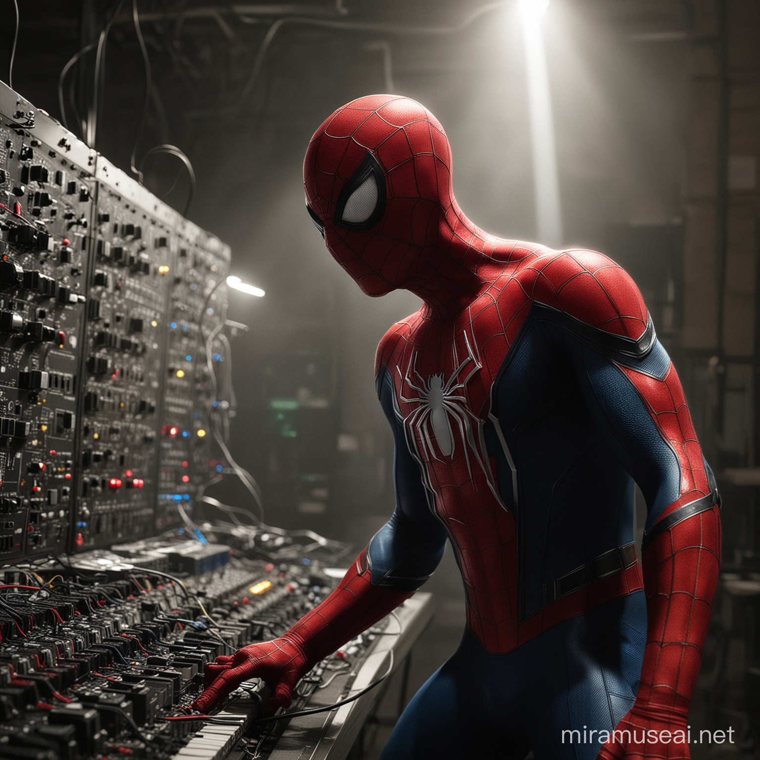 Spiderman as a lighting engineer