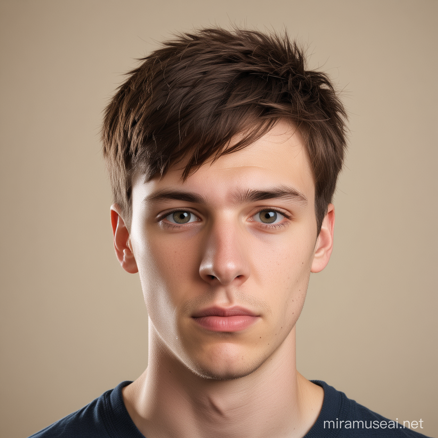Portrait of a Young Man with Aspergers Syndrome