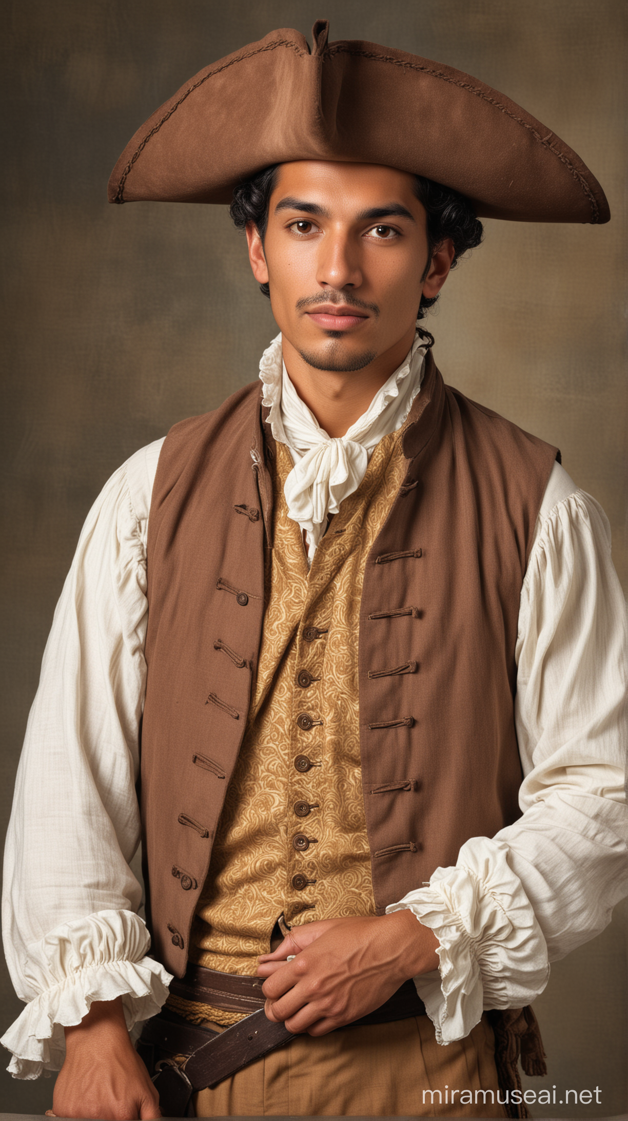 Latino Man in 18th Century Attire
