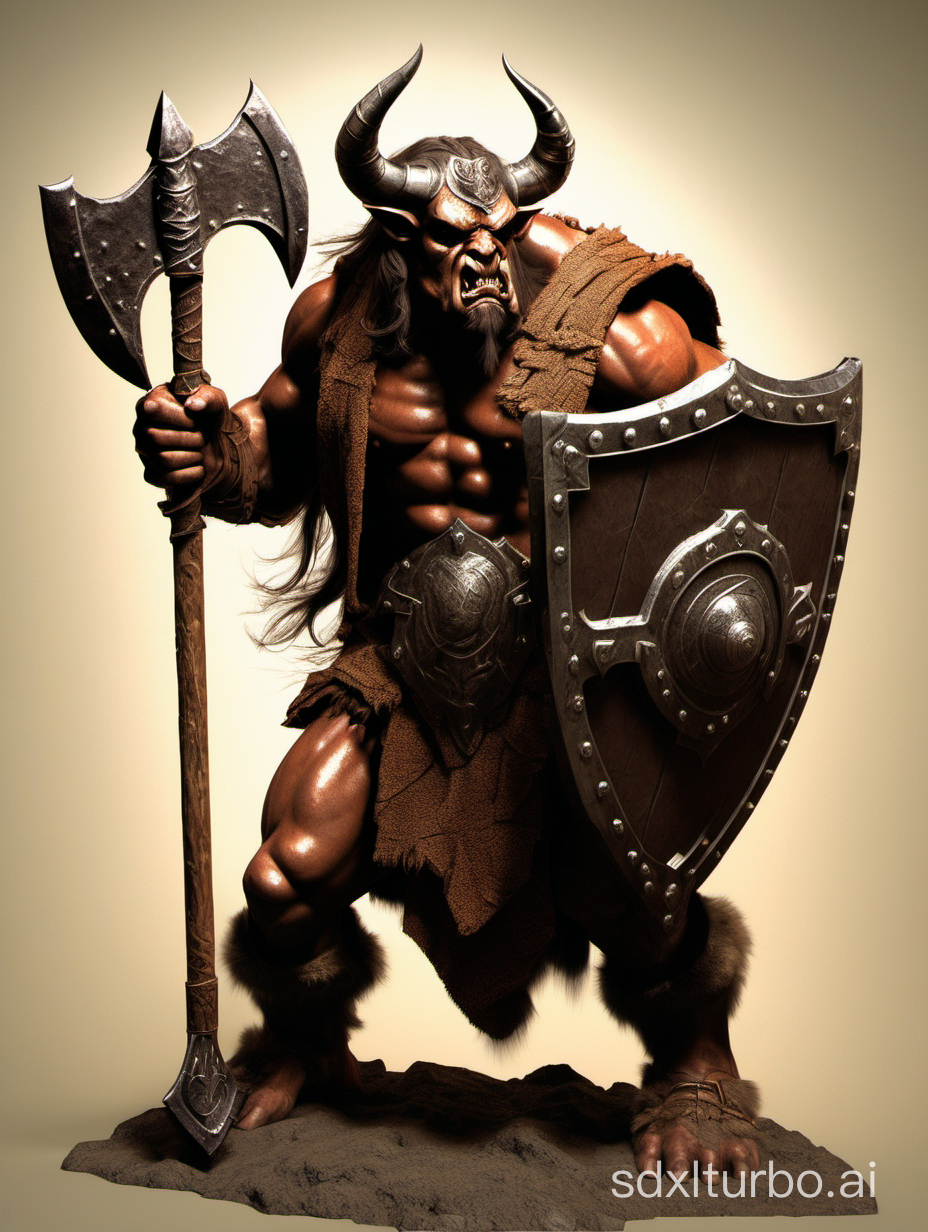 Minotaur Zealot philosopher barbarian axe shield