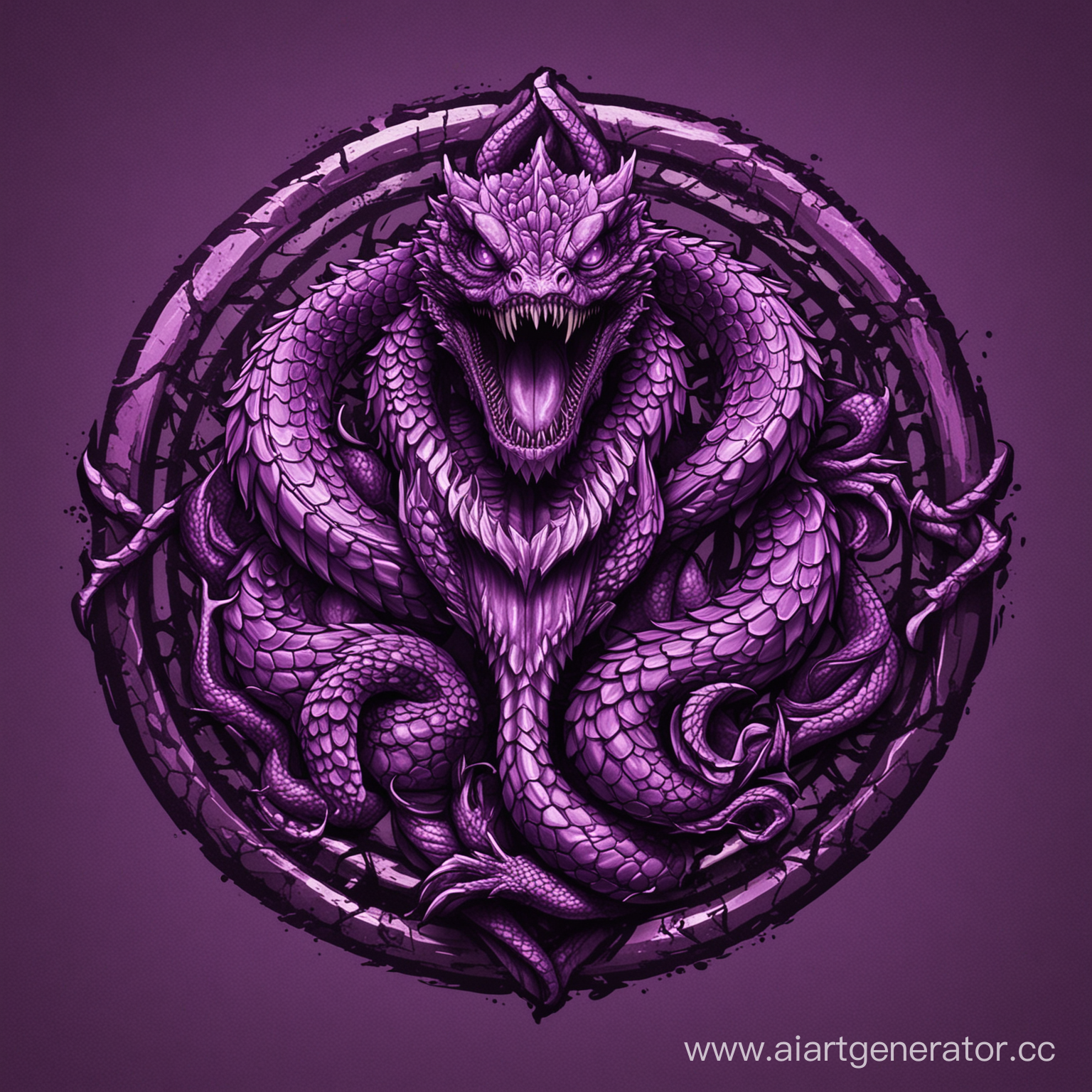 фиолетовая гидра лого