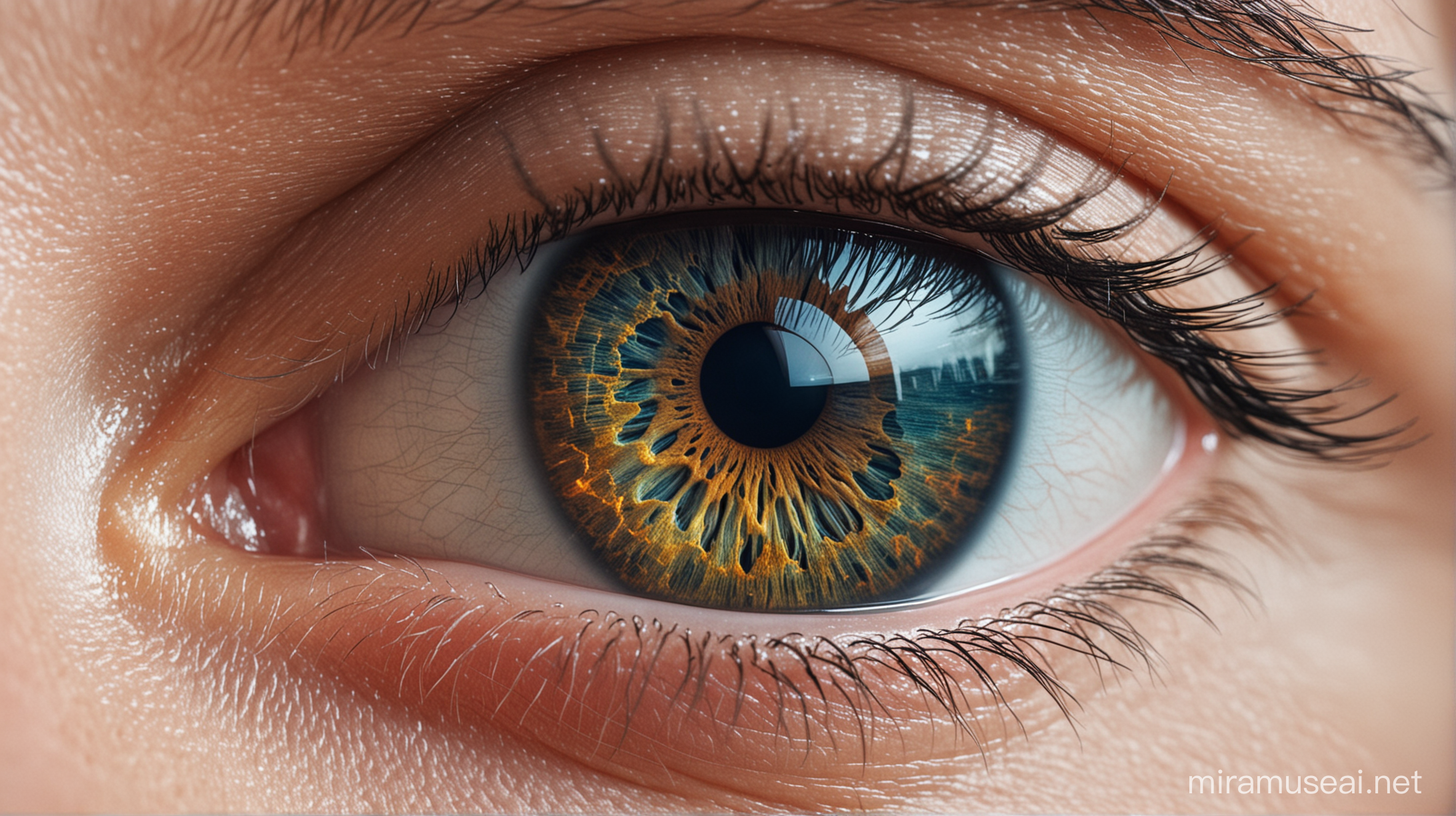 Futuristic Digital Eye Concept Art