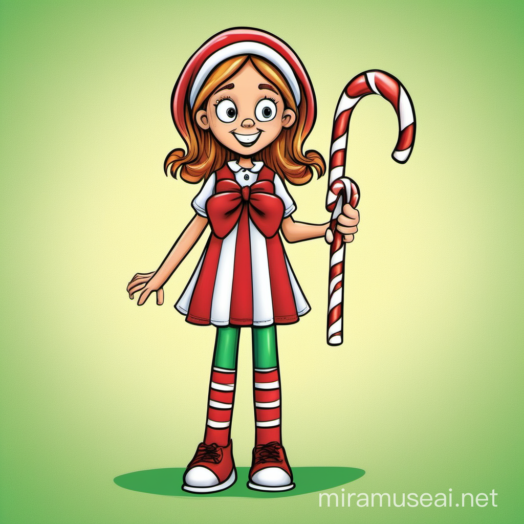 Character illustration character standing legs hands Submission Date Mar 31, 2024
Your Story Character’s Name & Short Description Sam. She is a broken candy cane
Character's Gender Female
Character's Age
Any. It's kind of a children's book so i don't know how to 
describe a candy canes age in a book. My aunts age (who the 
story is about) is 66 if that helps any
Character's Ethnicity Caucasian
Character's Skin Color Red and white
Character's Hair Color Brown
Character's Eye Color Brown
Character's Hair Style Short
Character's Clothing (style & color)Anything for a female that you feel would look right on a 
candy cane
Style, Text, Format Book Shape: 8.5"x8.5" Square 
Text Integration: Integrated Text
Any Special Features? None
Your First/Last Name Amber Williams
Please Pick Your Current State Illinois
How many illustrations do you need for this project? 25
How Did You Hear About Us? Thumbtack