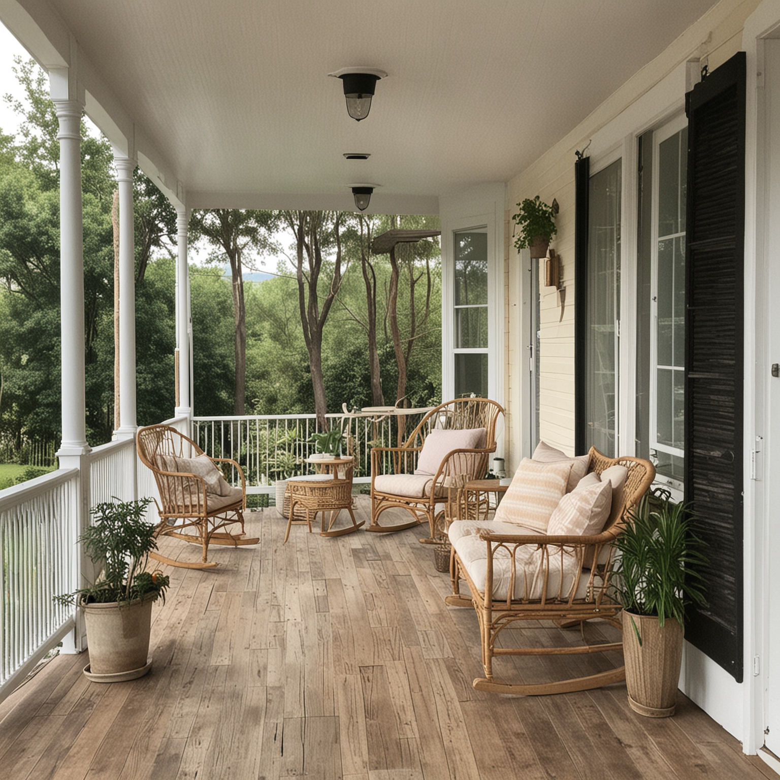 Tranquil Porch with Aesthetic Appeal
