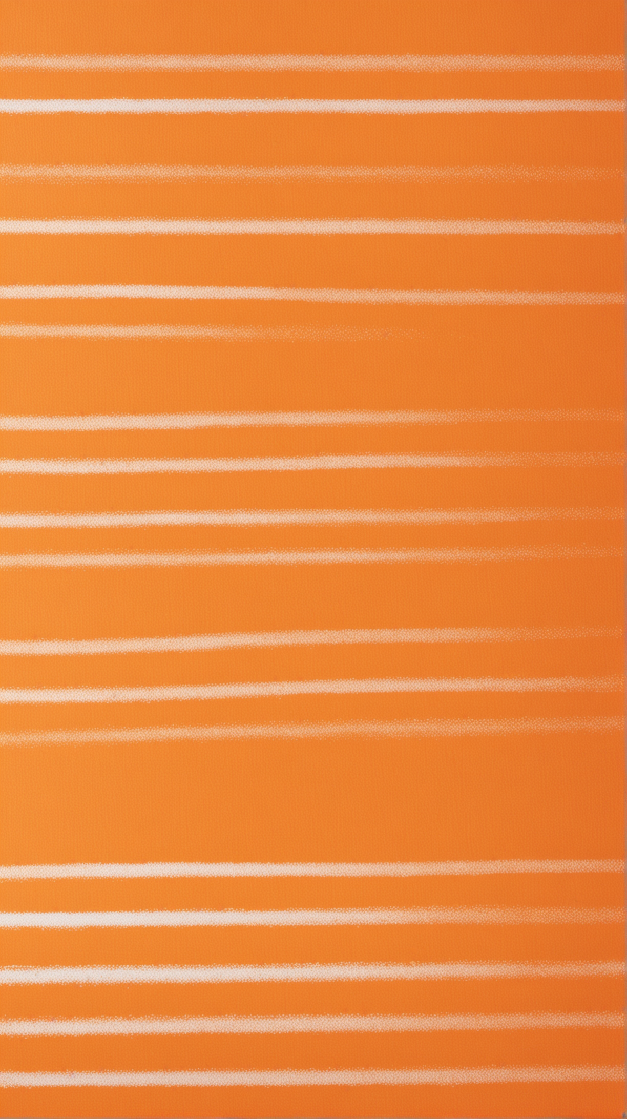 a bright orange background with white horizontal lines going from left to right from the top to the bottom