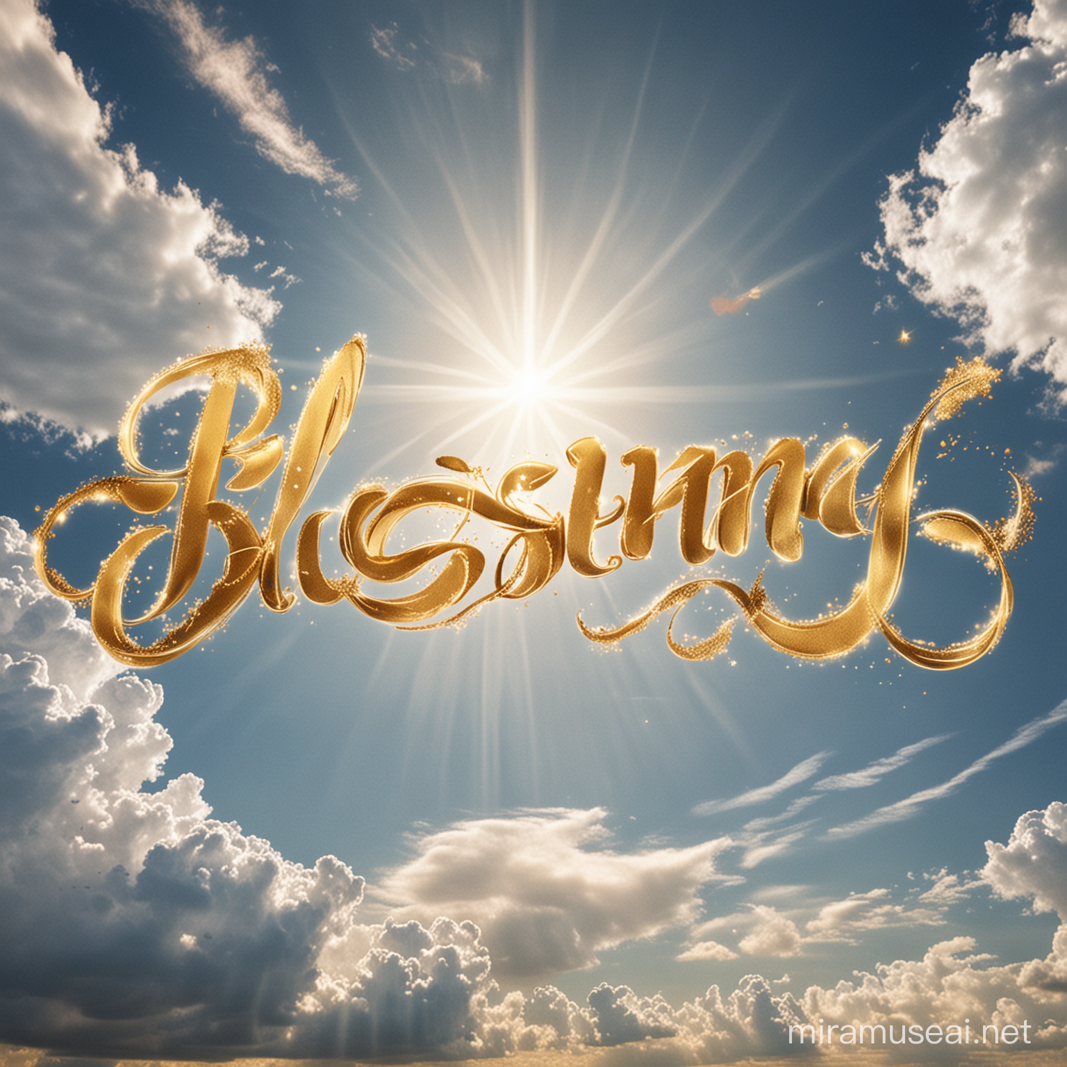Divine Blessing GoldAdorned Skywriting