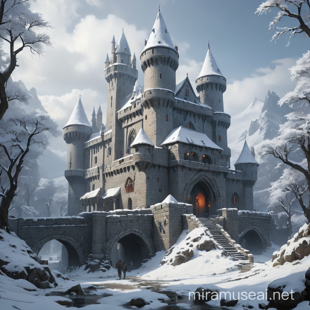 dungeons and dragons, assassin castle in snowy biome