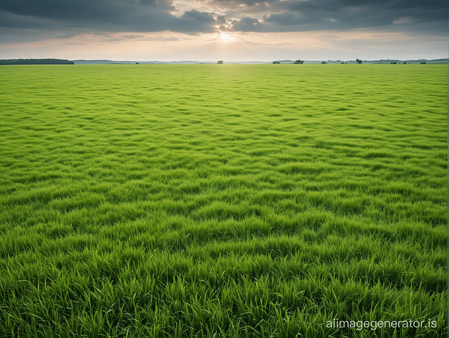 Green grass land