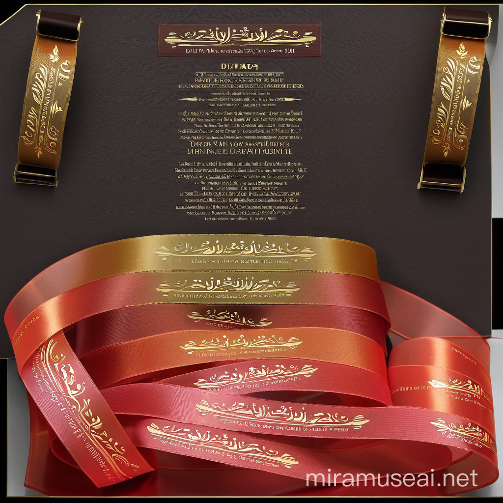 Luxurious Ribbon Decoration DubaiEmirates Style