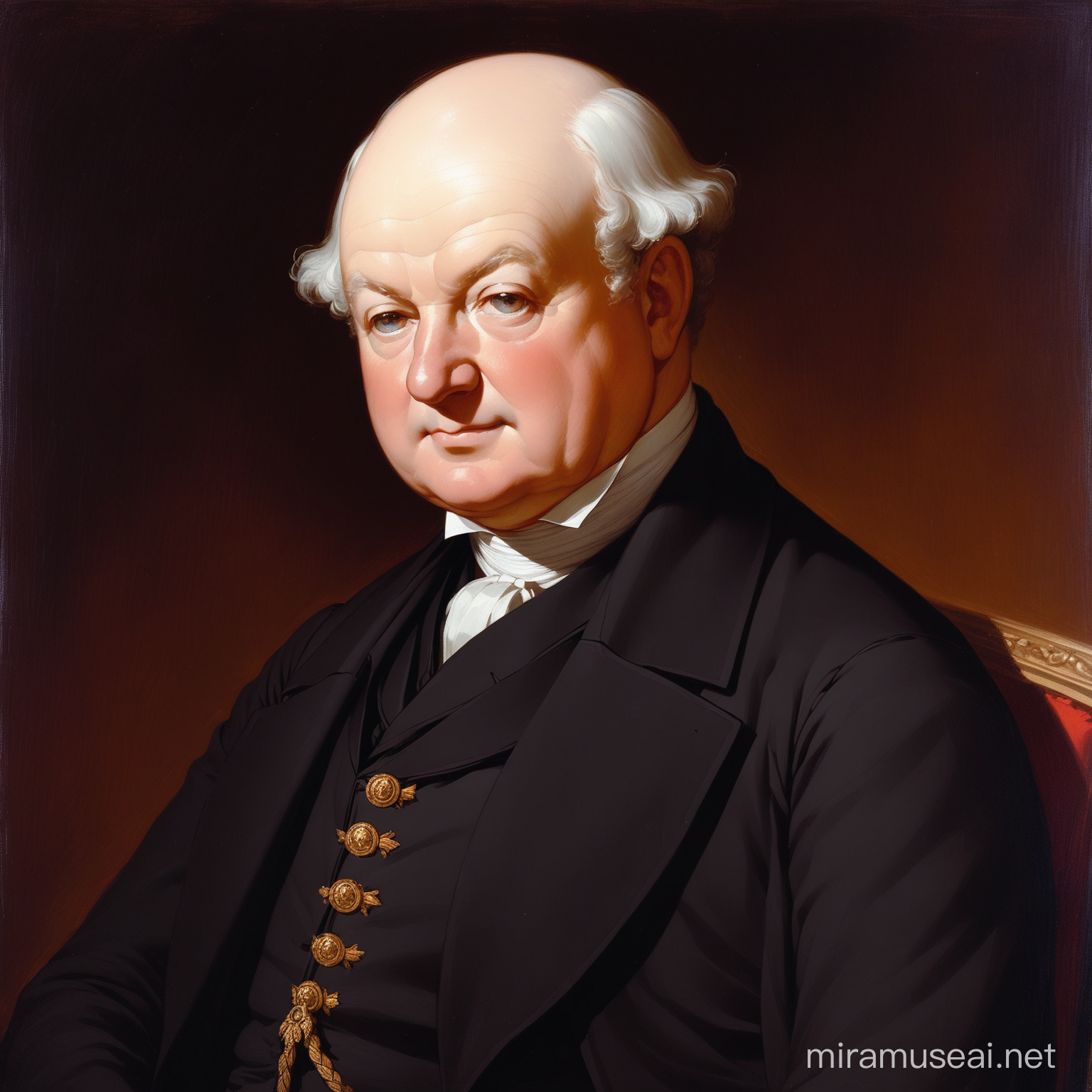 Portrait of Sir William Churchill in Formal Attire