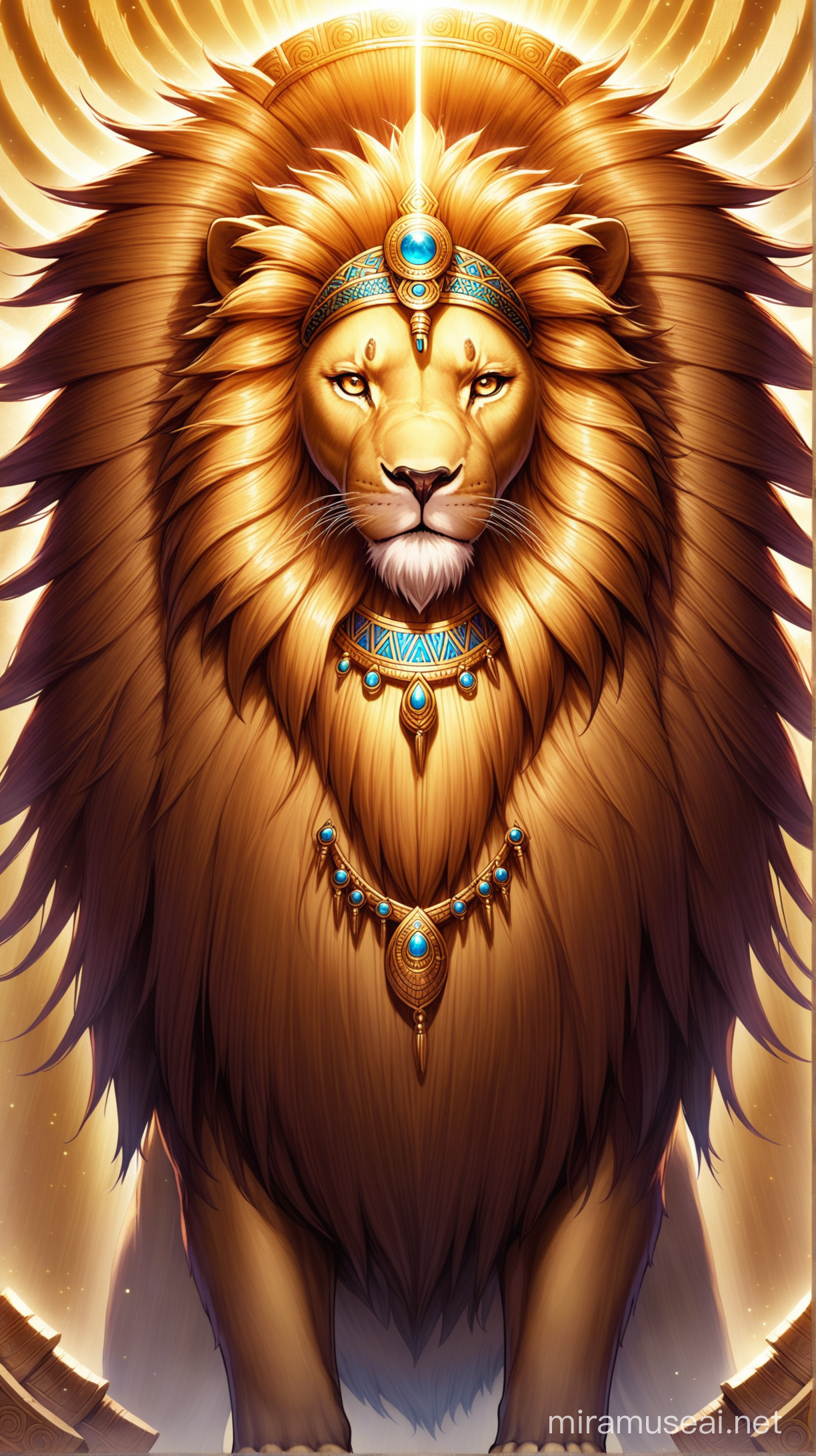 Majestic Lion of Annunaki Lyran Origin