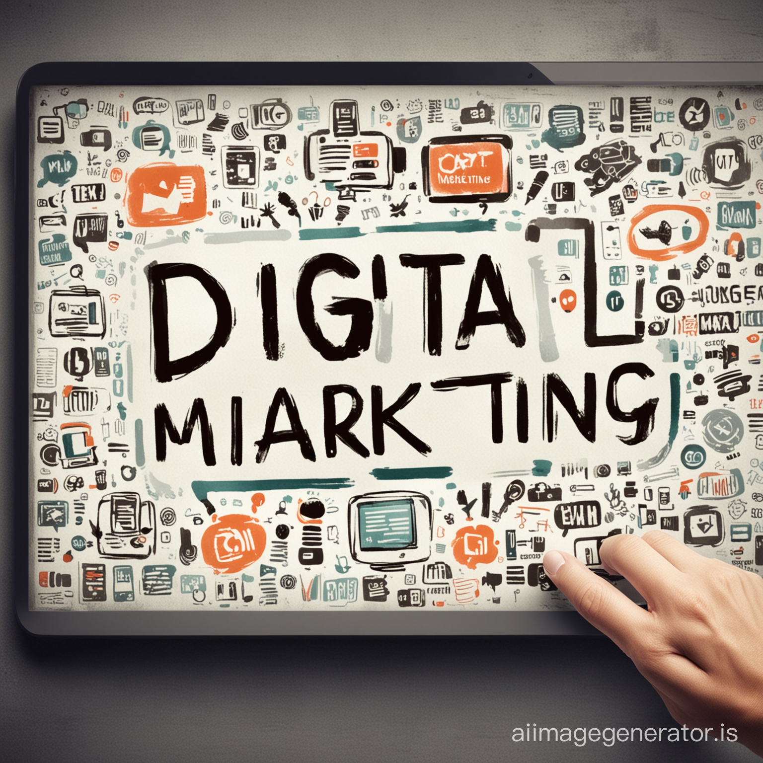 Digital marketing with text