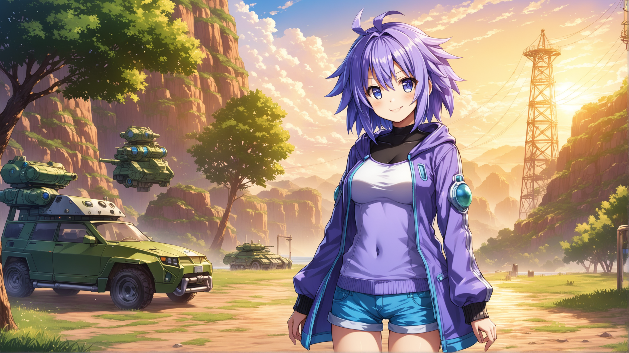 Neptune in FalloutInspired Attire Casual Outdoor Pose