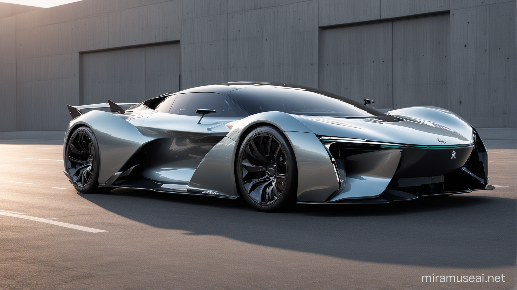 An electric hypercar manufactured by Mitsubishi, which is very futuristic and conceptual, its design is creative and dynamic, it is environmentally friendly.