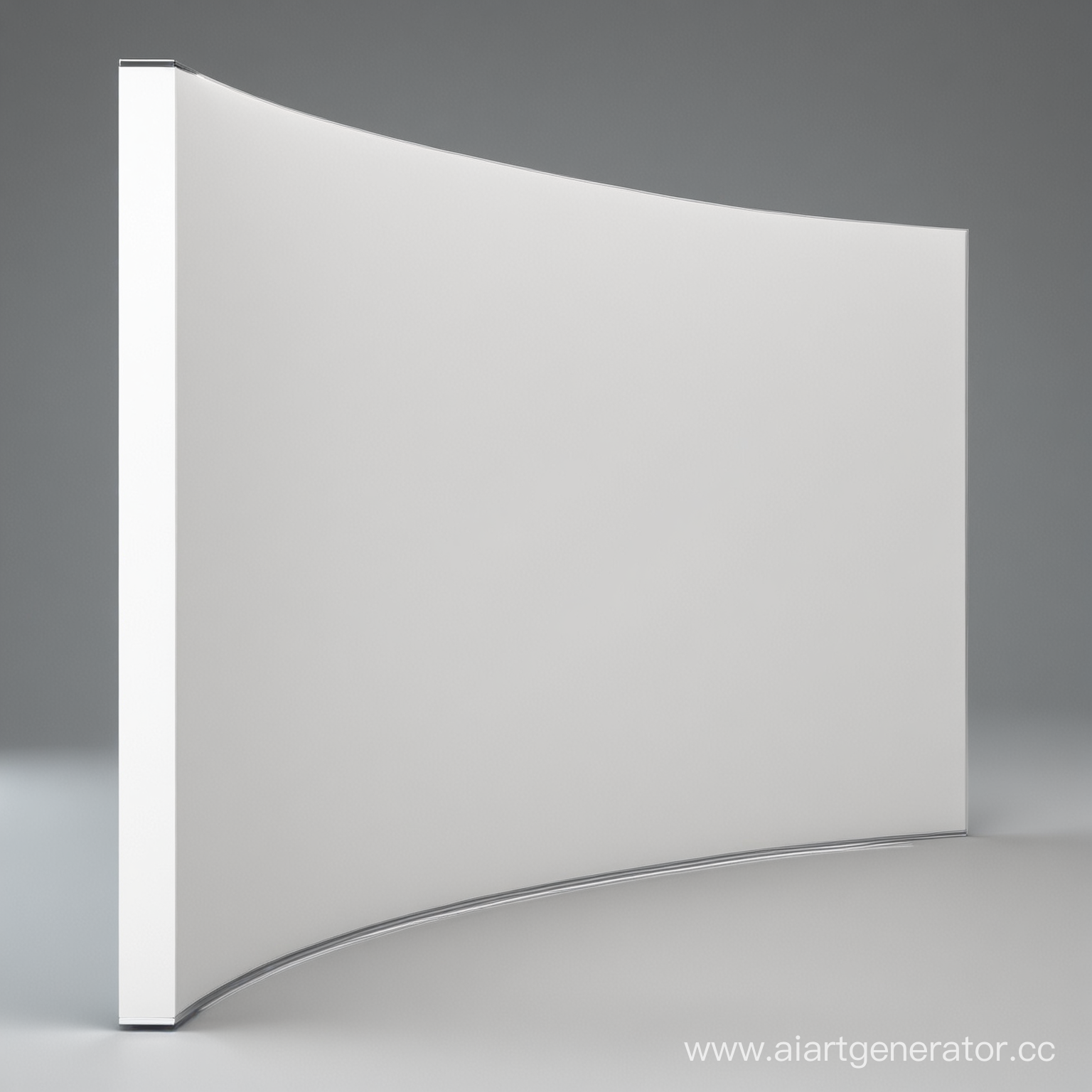 big 3 d screen with white page

