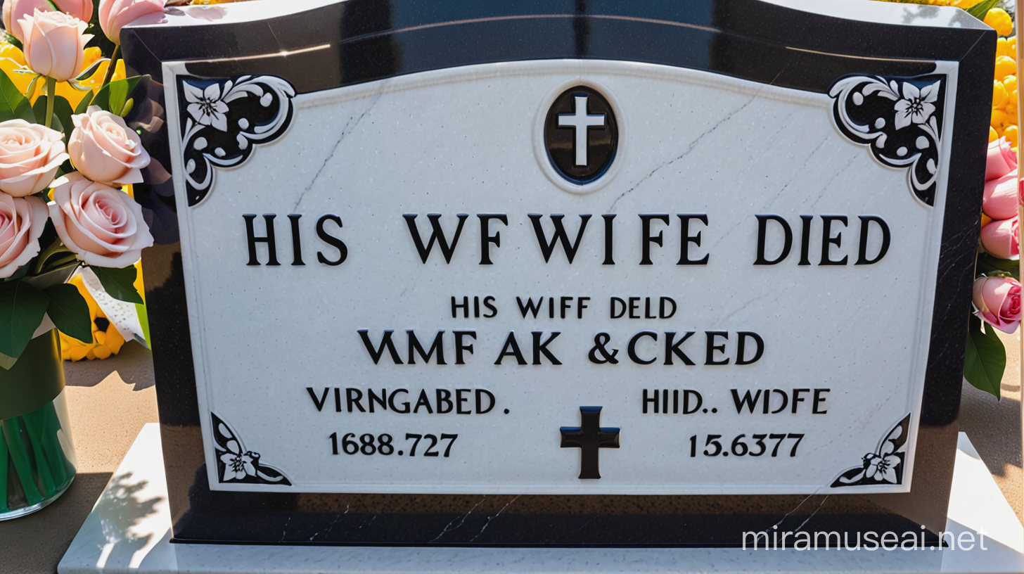 HIS WIFE DIED