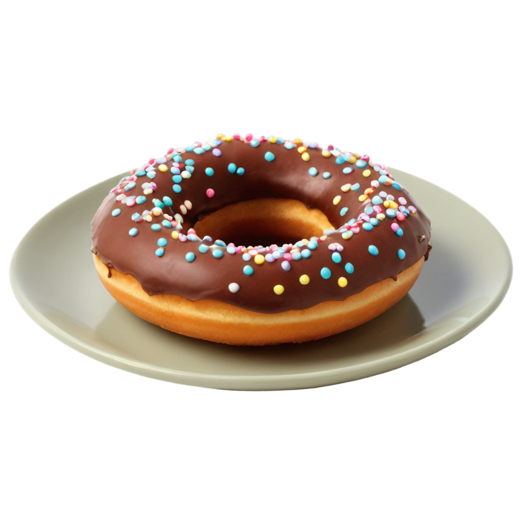 donut on plate