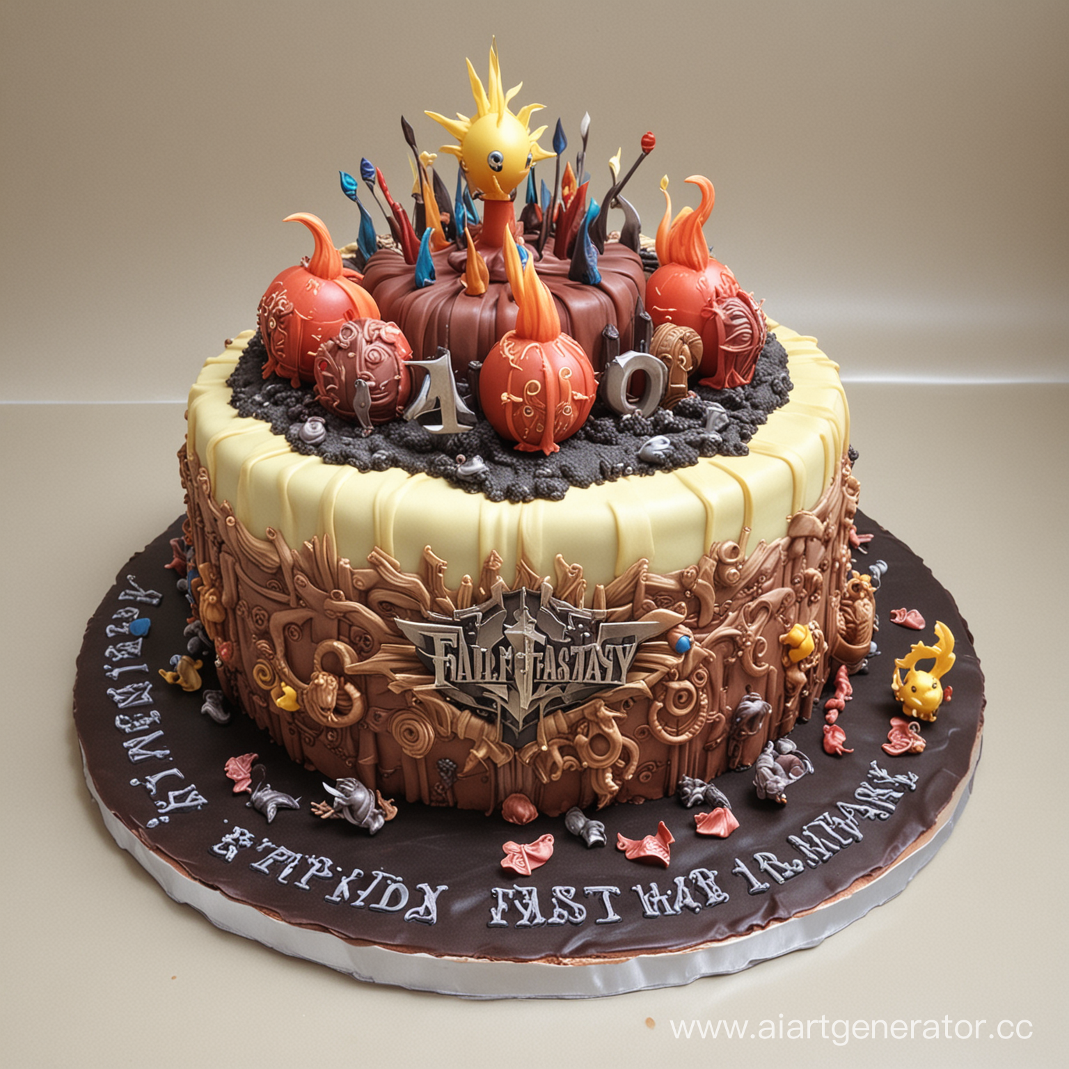 Thirtieth birthday cake final fantasy vi