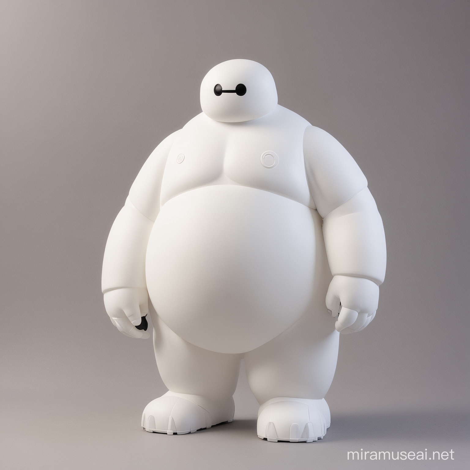 Animated Baymax Sculpture Large ThreeDimensional Hollow Artwork