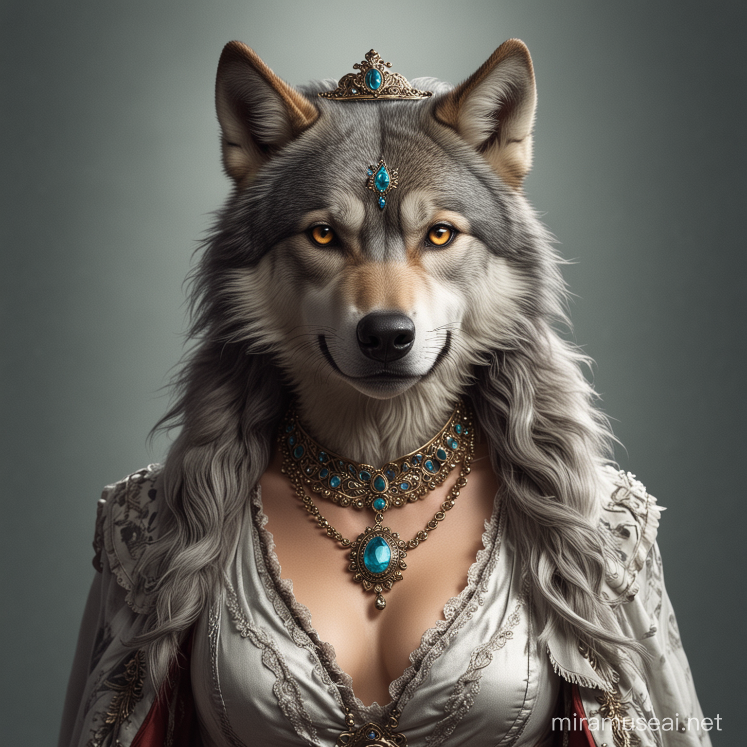 fancy female wolf