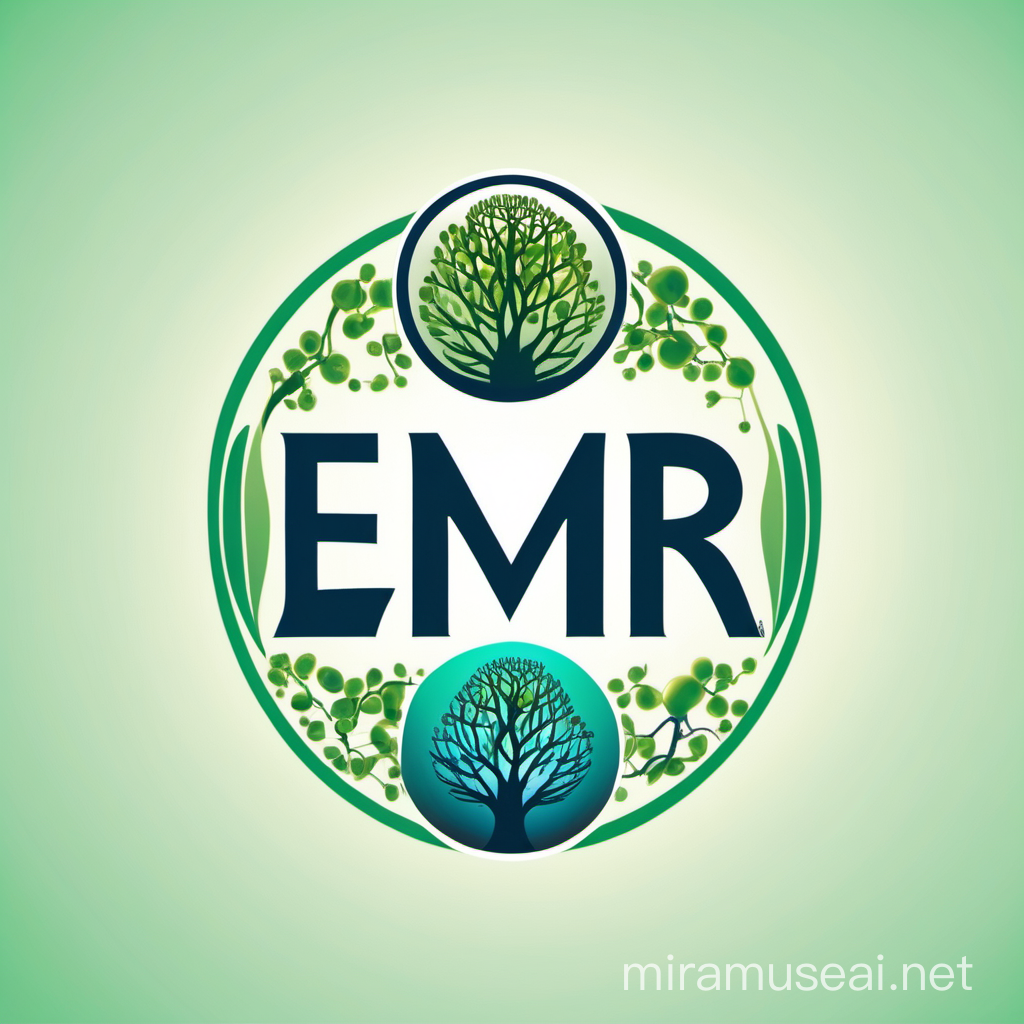 create a logo named EMR with biology theme

