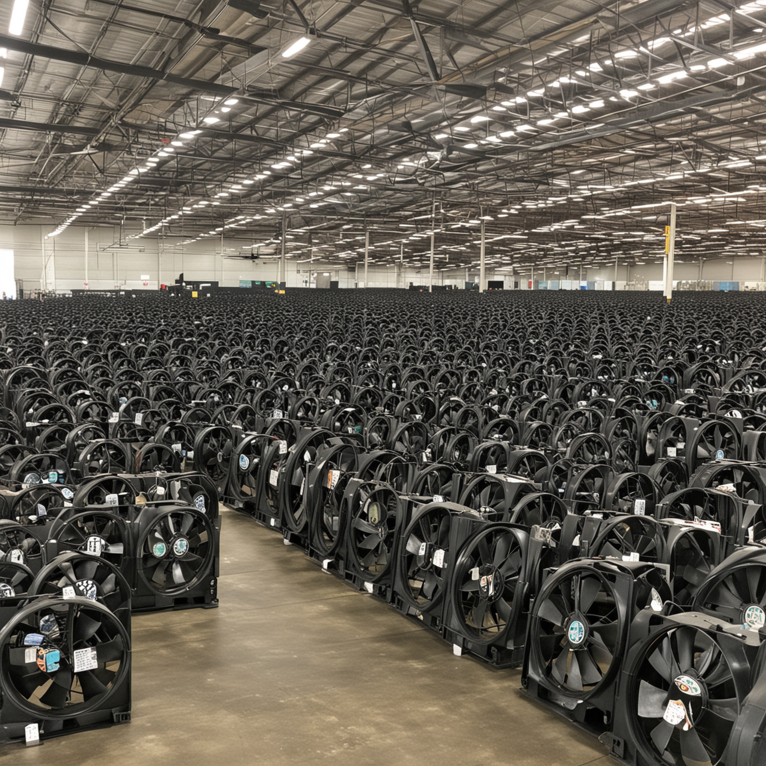 Tons of cooling fans