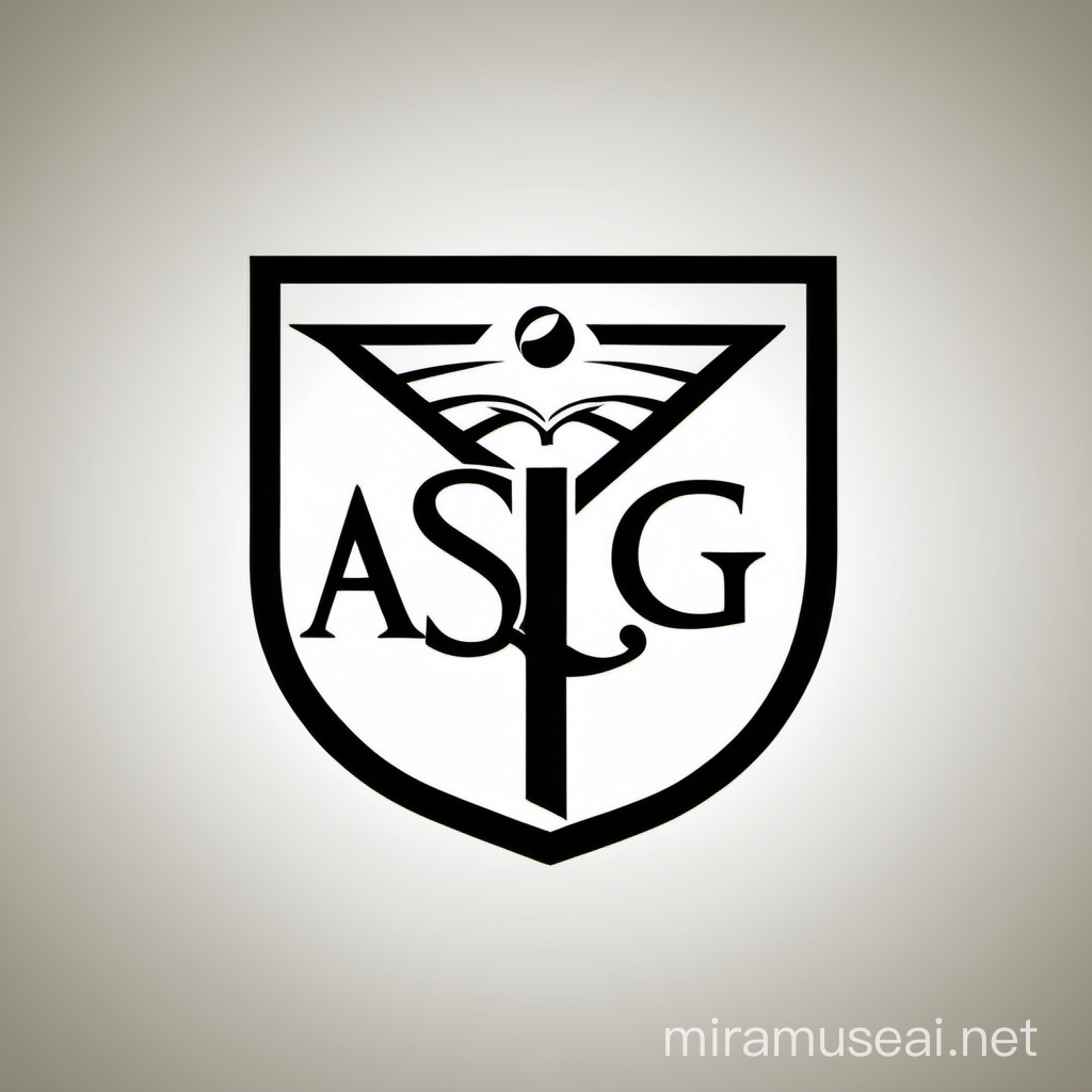 create a symbolic logo for a education institute name ASG
