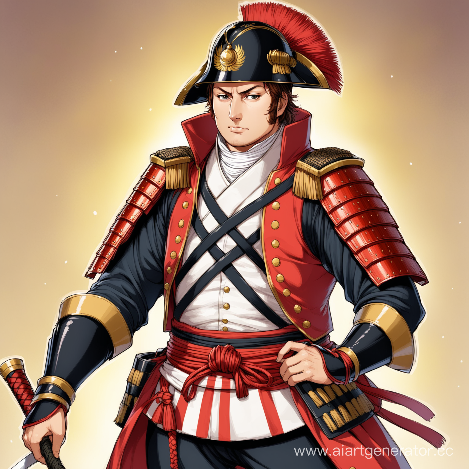 Наполеон Бонапарт в самурайском доспехе