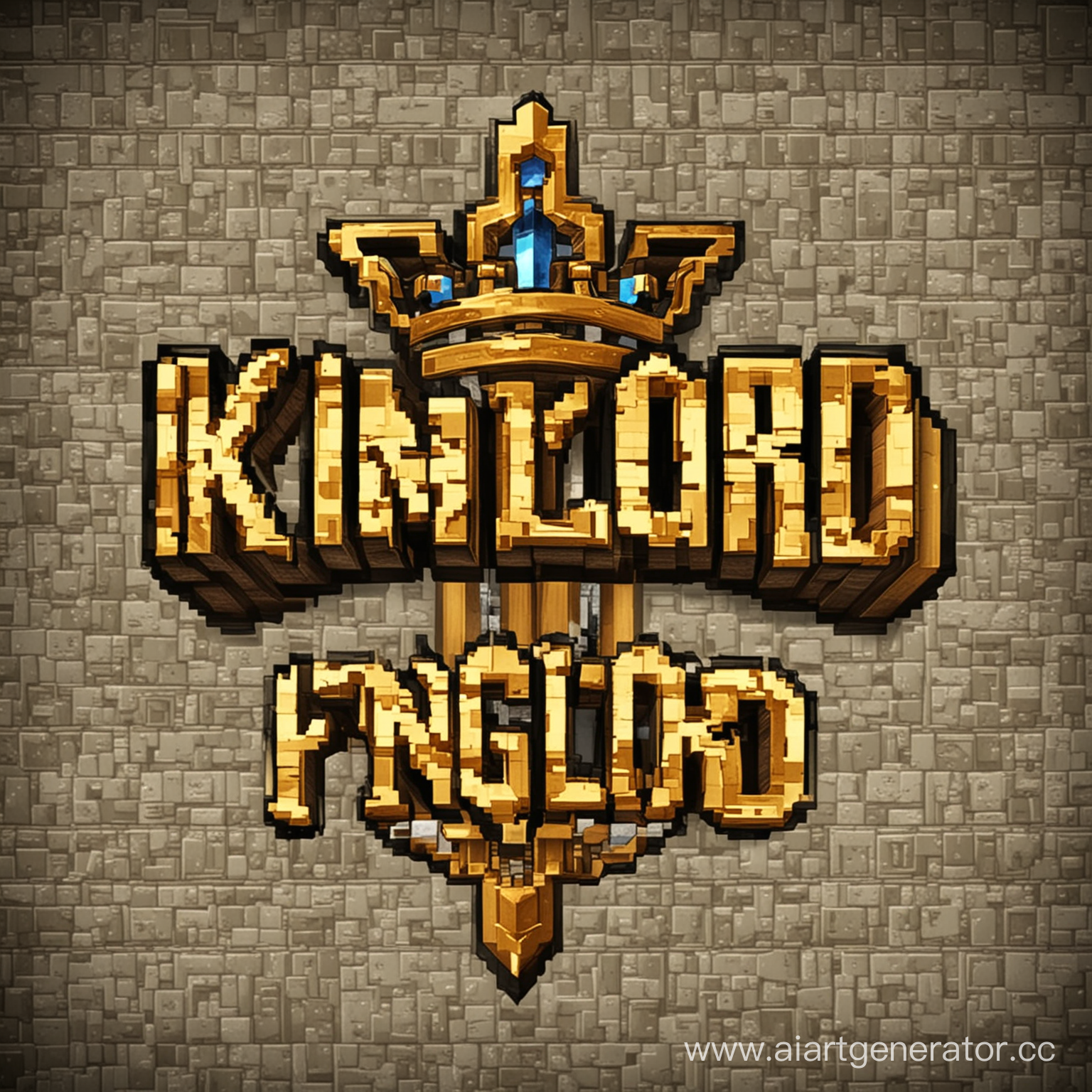 Надпись KingLord
MineCraft