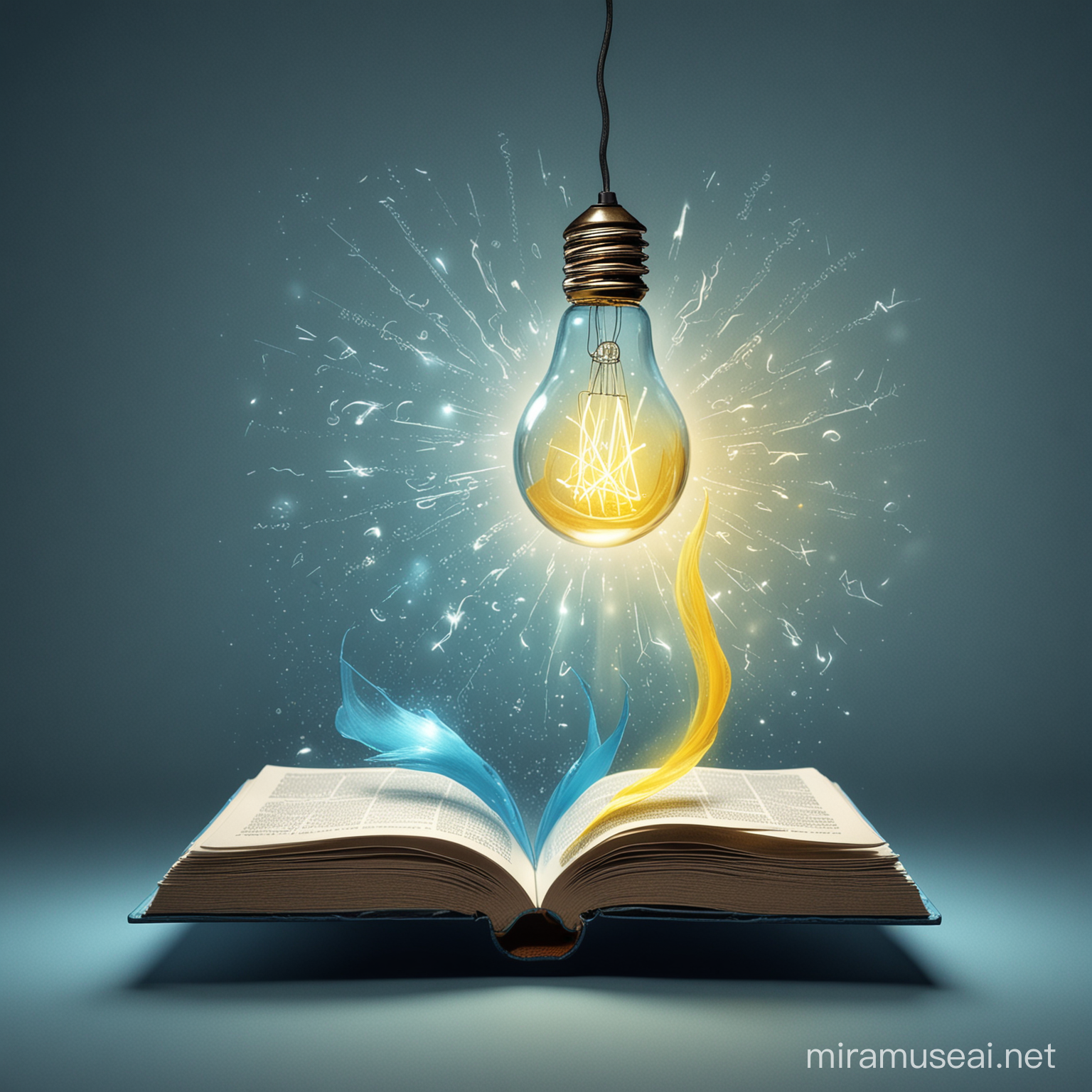 Imagery: An open book with a stylized light bulb emerging from it, representing the spark of knowledge and ideas generated through learning and interaction.
Colors: Use your primary color (e.g., blue) for the book and a bright yellow for the light bulb.