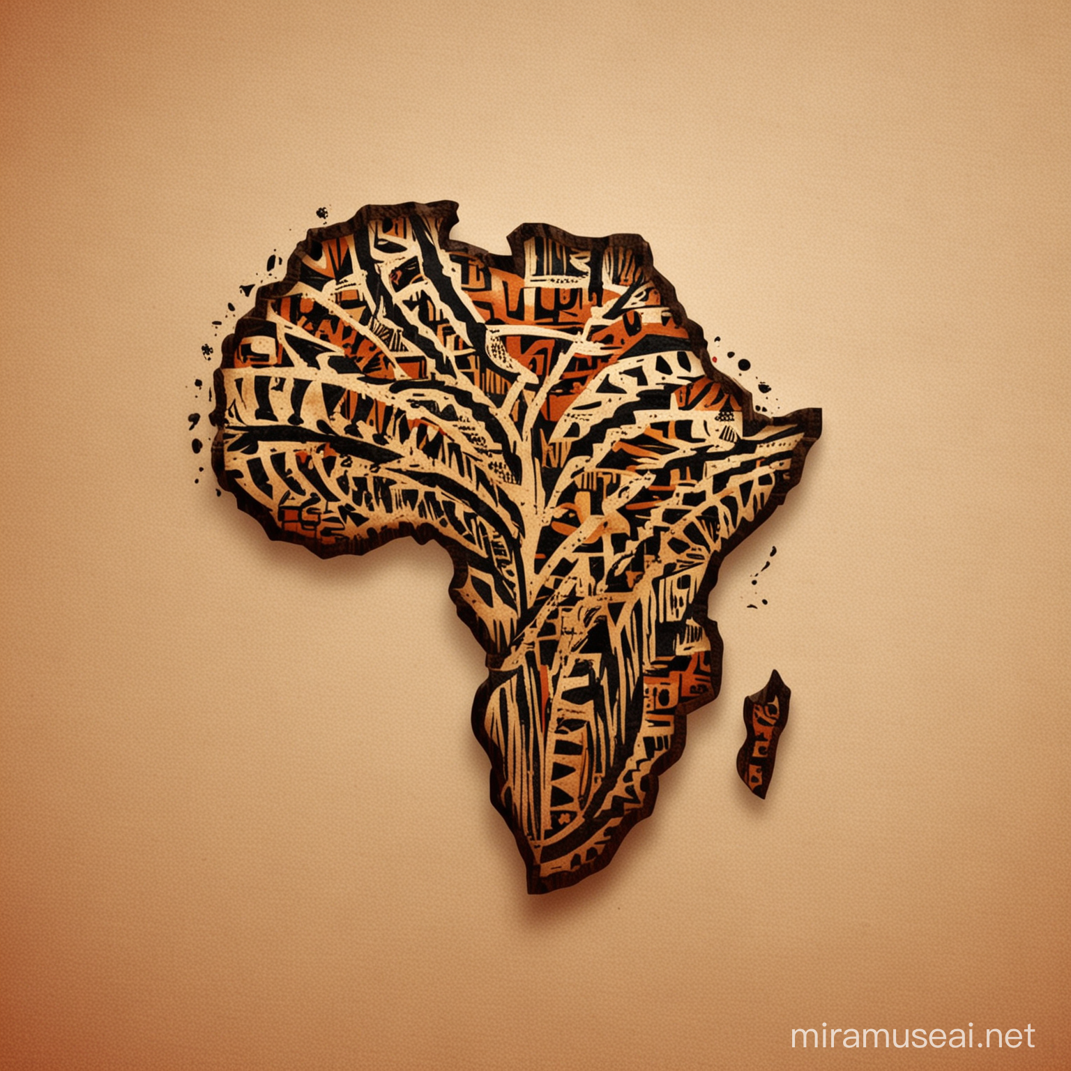Vibrant African Voice Logo Design