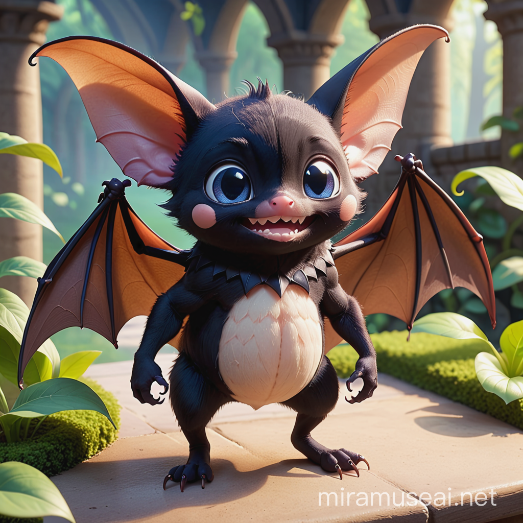 Enchanted Kingdom Bat Creature with Limbs