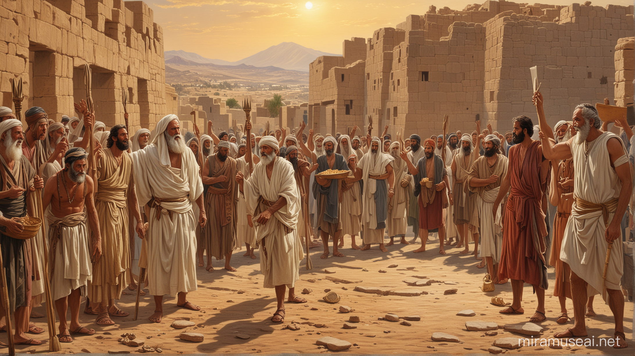 Ancient Passover Feast Led by Moses Commemoration of Liberation