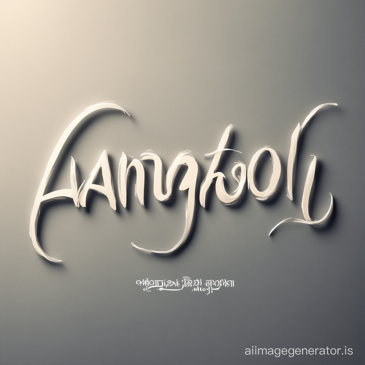 Write this name 'ANAMOL'  in stylish way