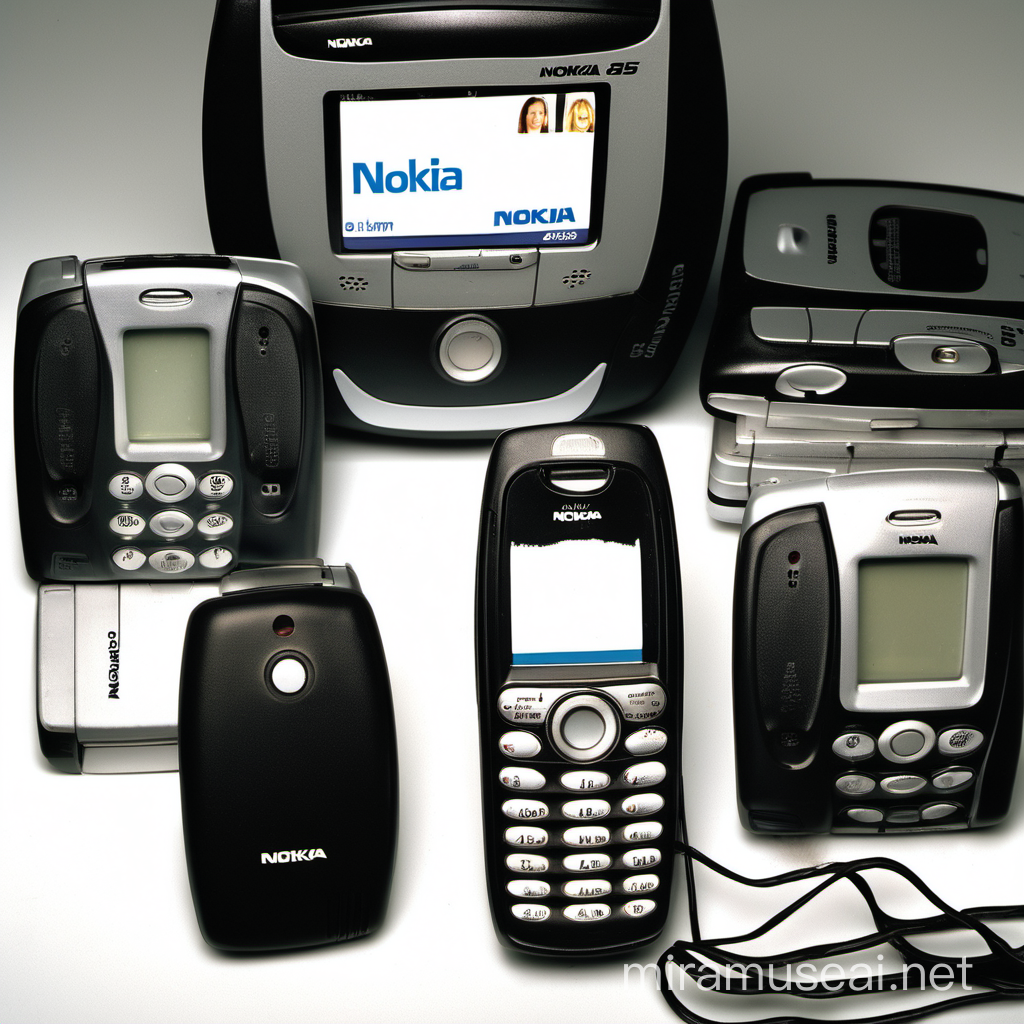 Black Families Shopping for Nokia 3650 Cell Phones at ATT Wireless in 2003