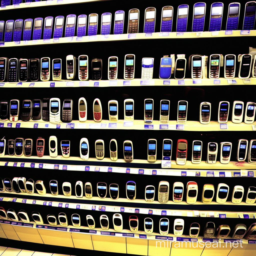 nokia 3650 cell phones in 2003 inside mall for sale in early 2000s