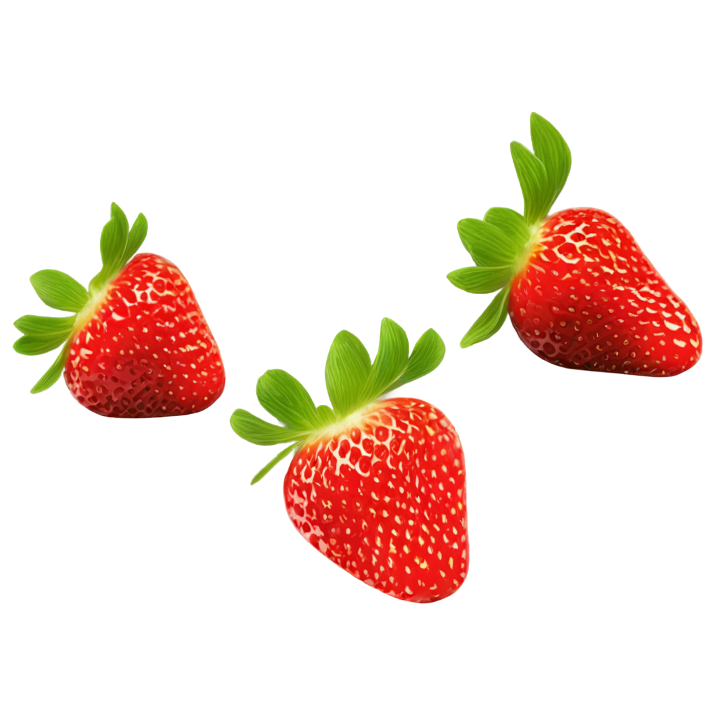 3d strawberry hd png