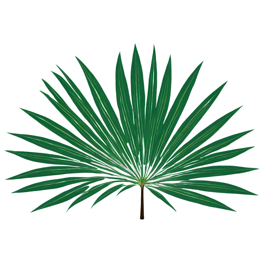 Full vector image of palm leaves 