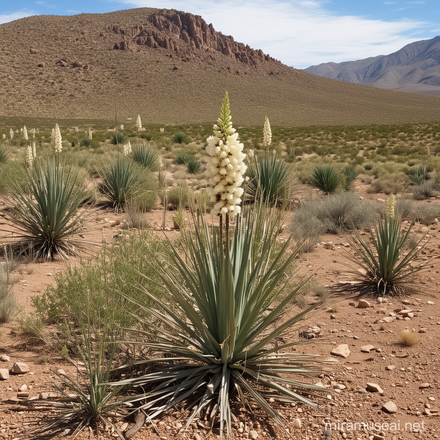 Yucca Plants and Yucca Moths Mutualism in Nature
