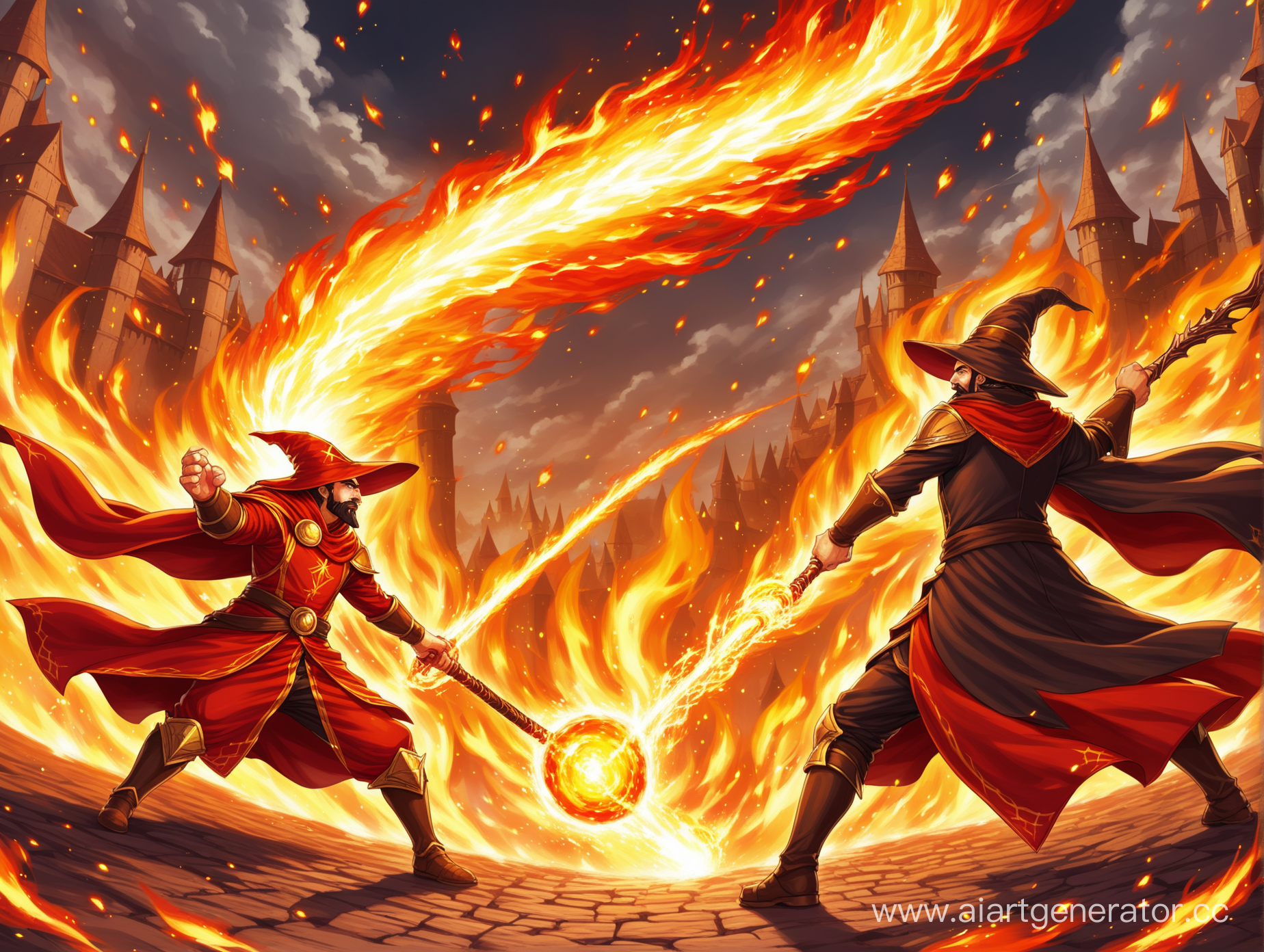 Epic Clash Battle of Fire Wizards