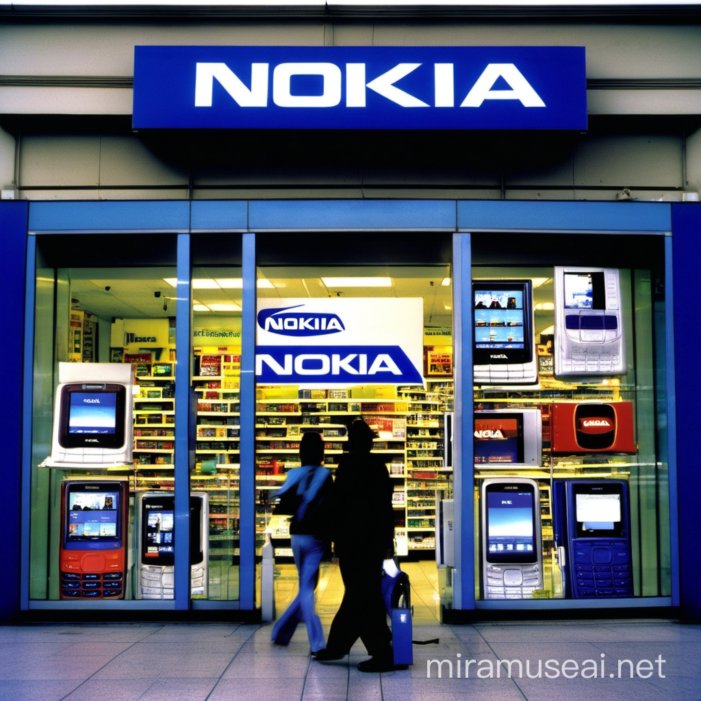  Nokia advertising stock 2003 early 2000s electronic stores in nokia