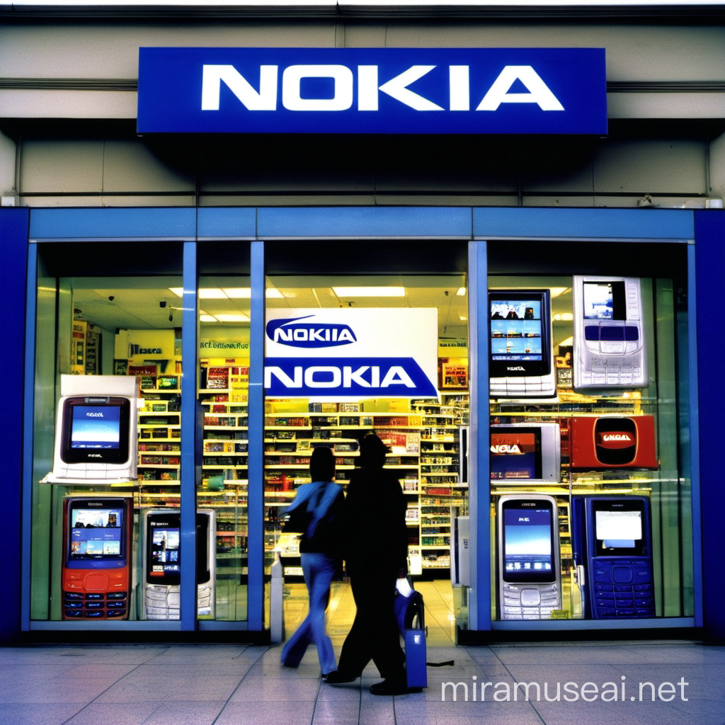 Vintage Nokia Electronic Store Advertisement Display