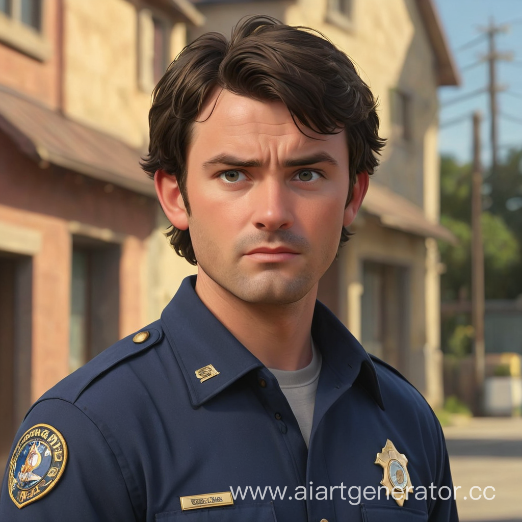 John Nolan from the Rookie series in Disney style