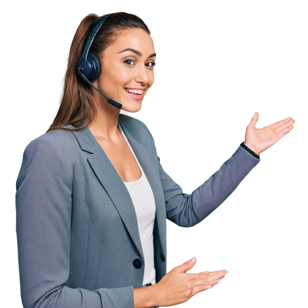  a call center woman