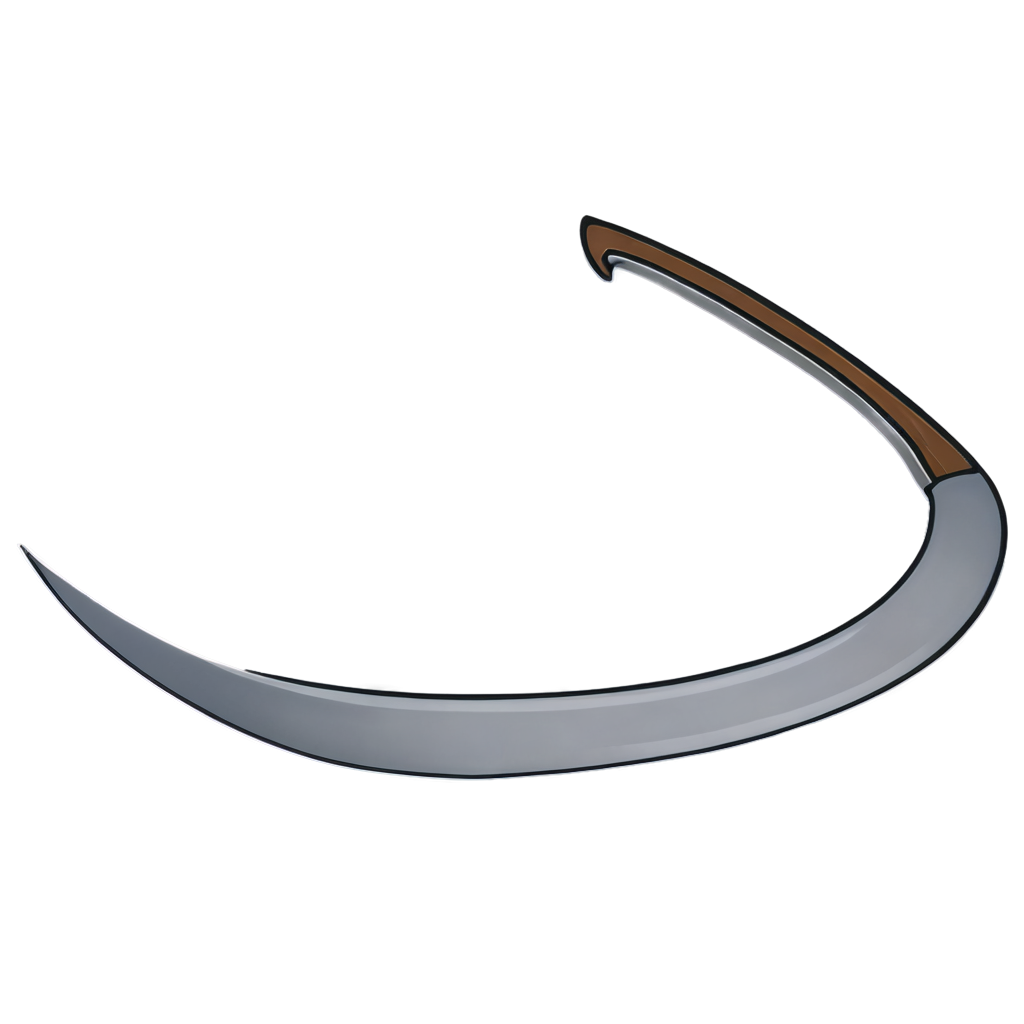 cartoon scythe