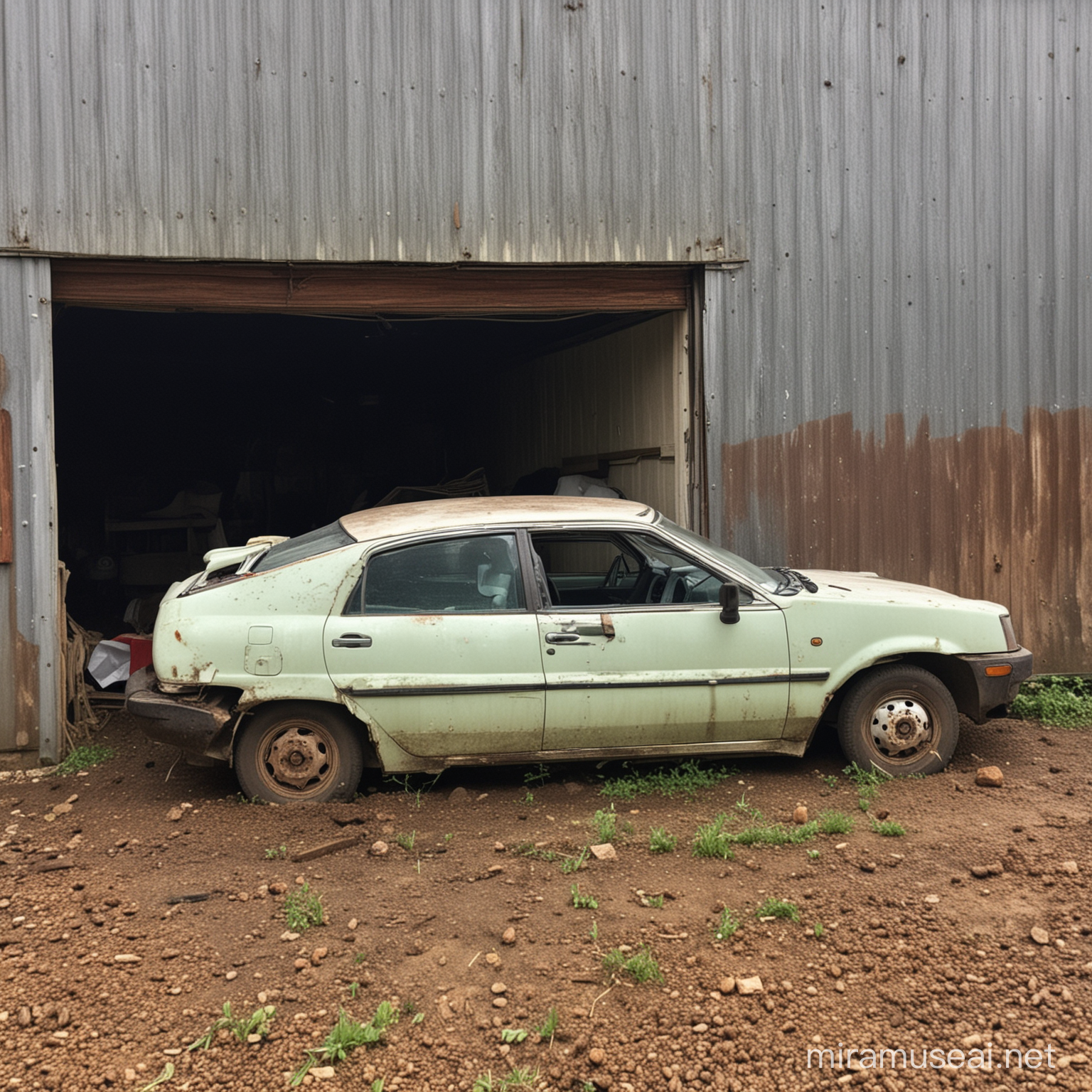 Discovering Toyota Prius Abandoned in a Rustic Barn