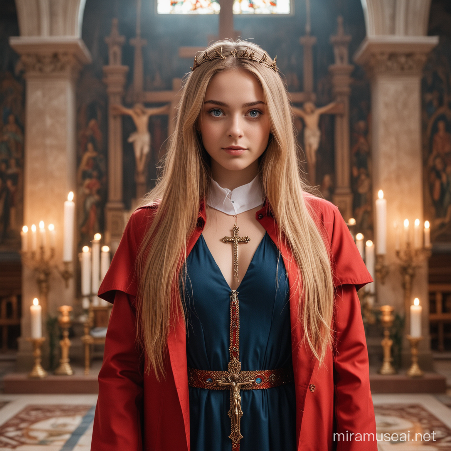 Diabolical Teenage Empress Goddess at BloodSoaked Altar