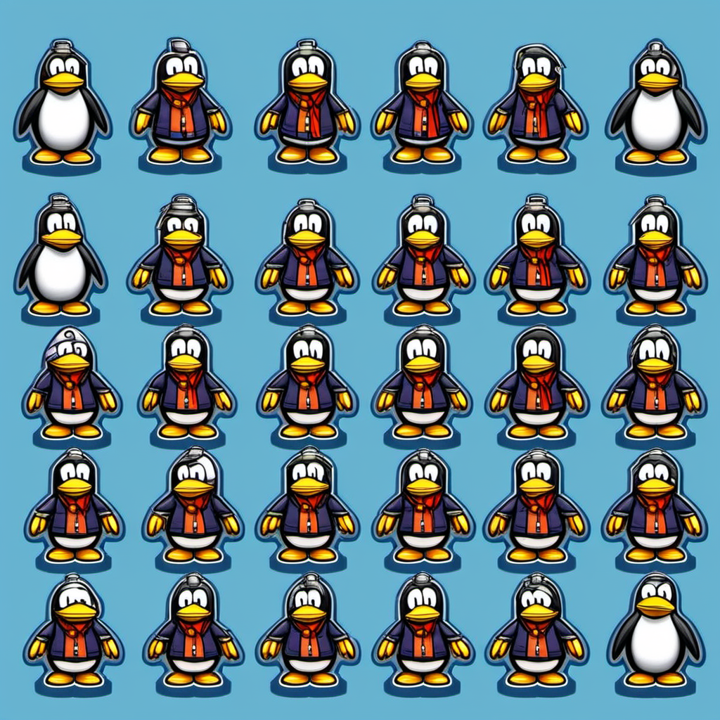 club penguin character sprite, no gear