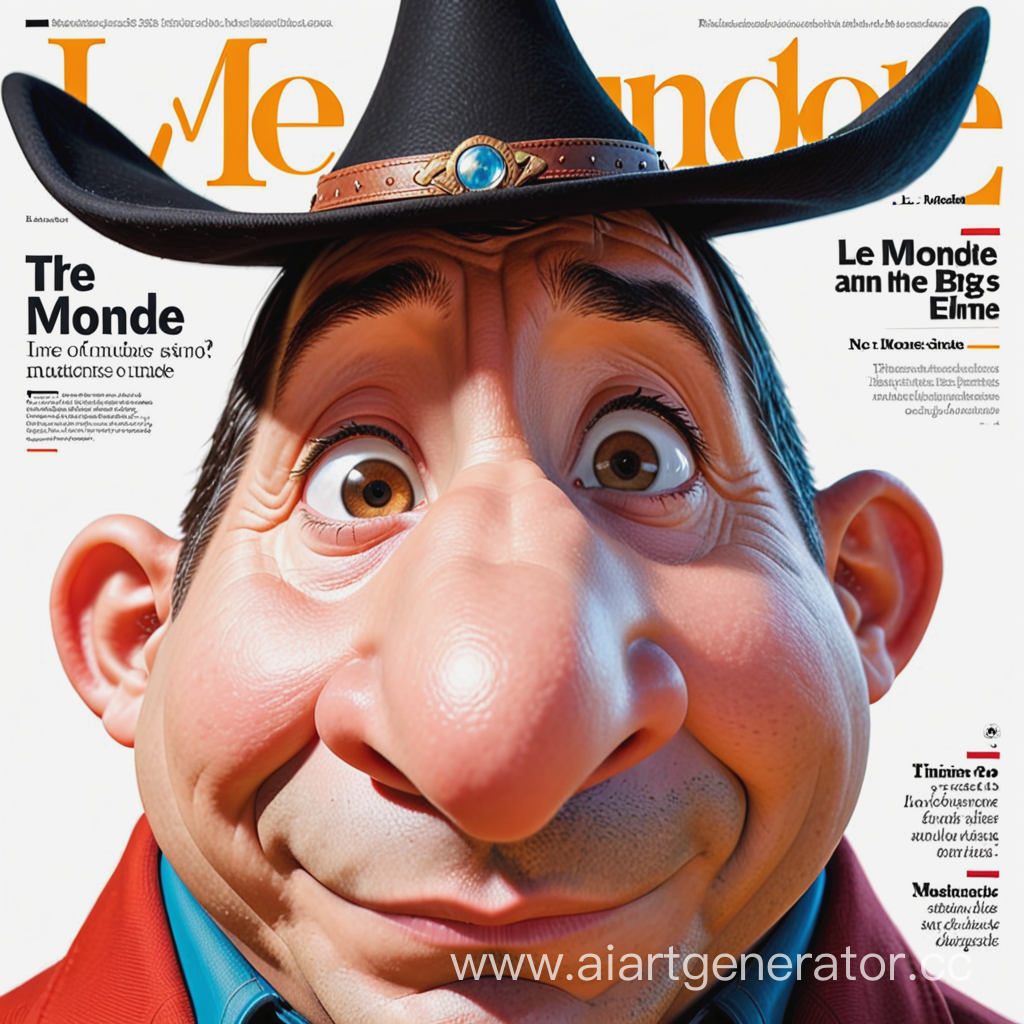 Буратино и его большой нос в журнале Le Monde