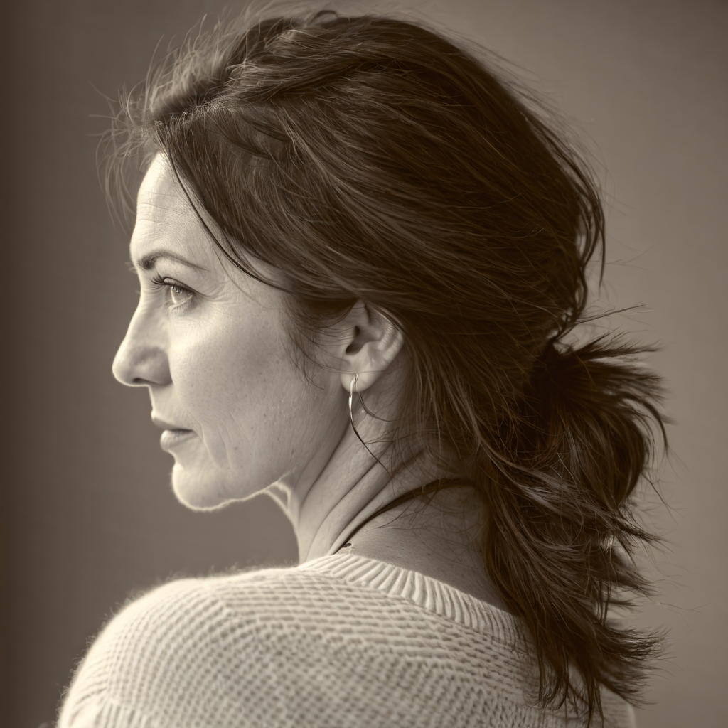 Portrait of a 40YearOld Woman with Similar Profile